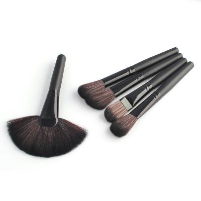 China Synthetic Fiber Wooden Color Makeup Brush Set for sale