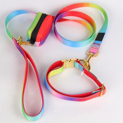 China Durable Dog Collar Leash Set Small Cat Walking Leash To Prevent Cut Free Pet Collar Lettering for sale