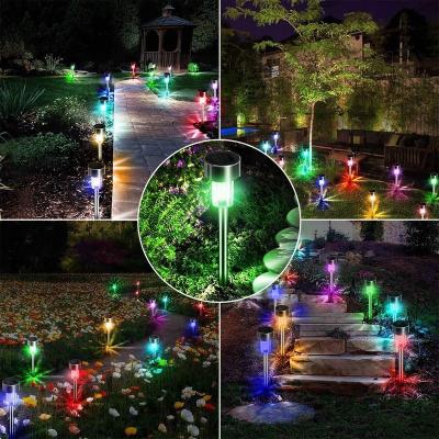 China Hot Sale Biumart Garden Lawn Lamps Classic LED Outdoor Solar Lawn Ground Light Waterproof Garden Path Lamp for sale