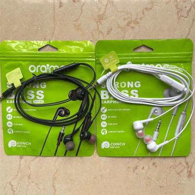 China Sustainable Hot Sales Africa Wired In-Ear Earbuds Earphone With Mic For Oraimo Earphones for sale