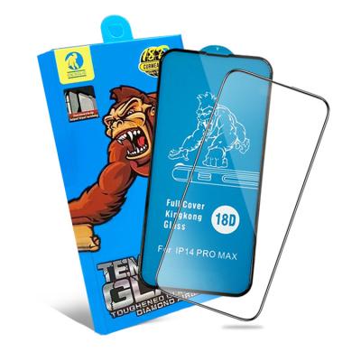 China Wholesale 9H 18D Airbag Screen Protector Shockproof Full Coverage For Iphone 18D Tempered Glass For Samsung For Infinix for sale