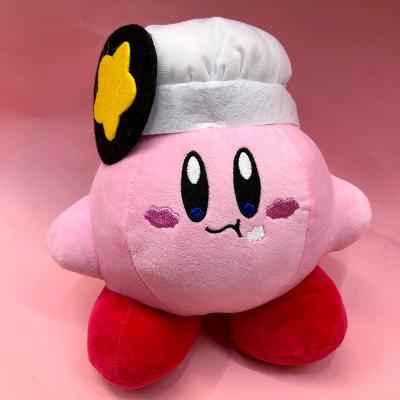 China 2023 New 20cm Clip Machine Head Doll Dress Cartoon Star Kirby Plush Doll Pendant School Toy Gift for sale