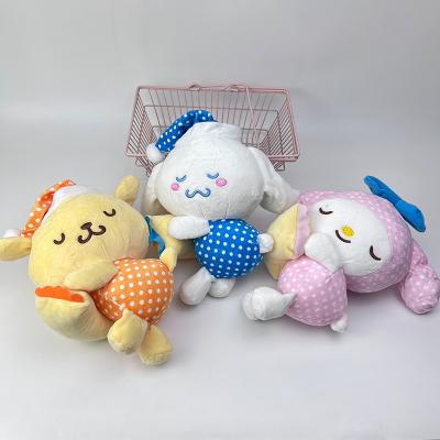 China Custom Toy Stuffed Super Soft Animals Tile Plush Dog Cinnamon Posture Sleeping Doll Clip Machine Wholesale Kuromi Back Cushion Doll for sale