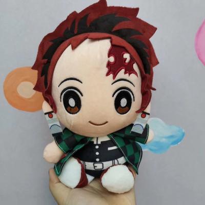 China Doll Staple Machine Wholesale 20cm Japanese Anime Demon Slayer Cotton Stuffed Cute Plush Dolls Demon Slayer Plush Toys for sale