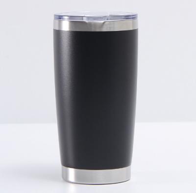 China Viable Custom Logo Powder Coated Regular Stainless Steel Tumbler Powder Coated Double Wall Coffee Tumblers 20 oz Travel Car Mugs for sale