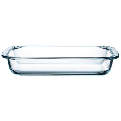 China Viable Clear Glass Baking Dish for Oven Glass Pan for Baking Dish Pan Glass Bakeware Rectangular Baking Dish Casserole Dish for sale