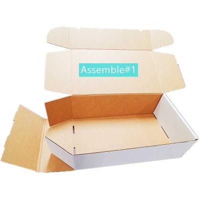 China Recyclable Packaging Custom Design Corrugated Kraft Paper Box for sale