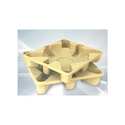 China Recyclable Recycled Paper Pulp Molded 4 Cup Paper Cup Tray for sale