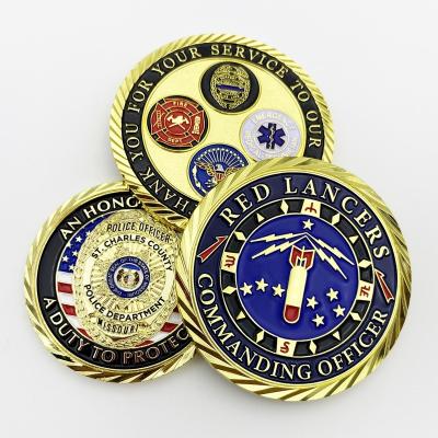 China America China Factory Metal Custom Prominent Military Police Department Office Challenge Coin for sale