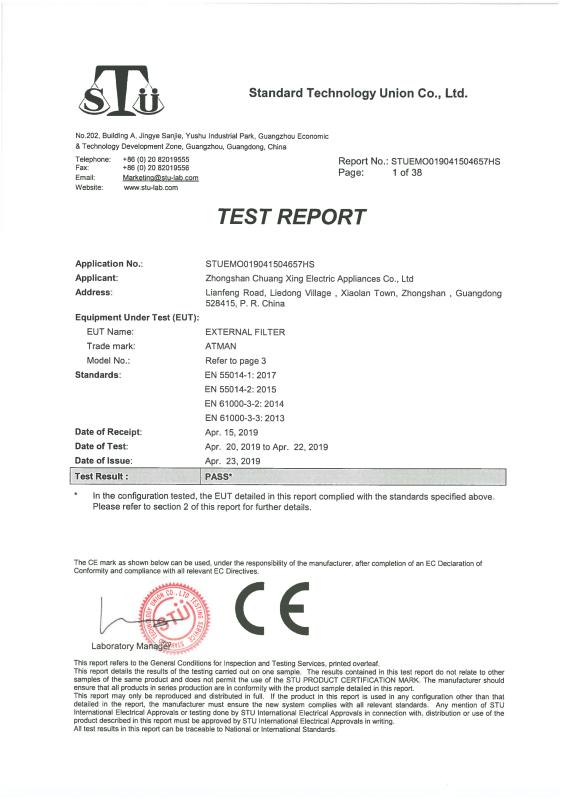 CE - Yangzhou Anipet Co., Ltd.