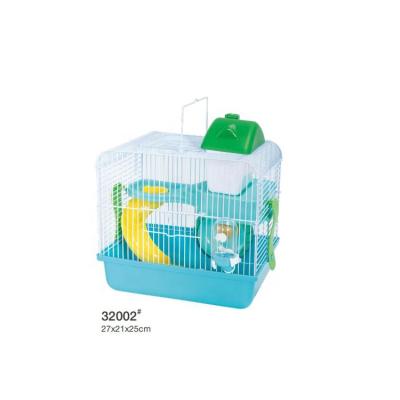 China Breathable Small Plastic Hamster Cage Portable Pet Hamster Moving Cages for sale