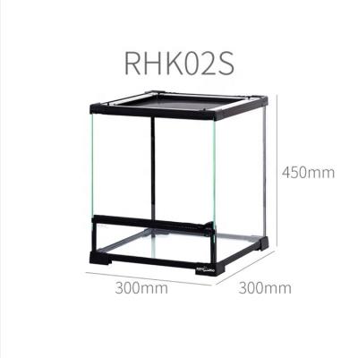 China 2020 New Style Breathable Small Size Reptile Reptile Tank Mini Glass Greenhouse For Exhibition Hall for sale