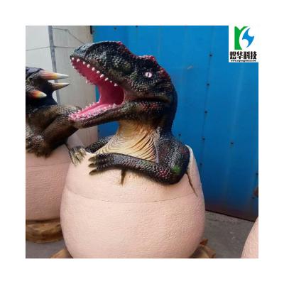 China High Quality Fiberglass Durable Outdoor Animated Artificial Dinosaur Trash Bin for sale