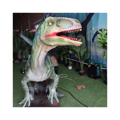 China Theme Park Wholesale High Quality Made In China Life Size Smart Dinosaur 3d Large Velociraptor for sale