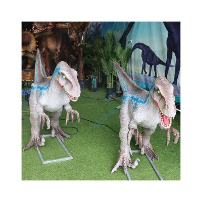 China Theme Park Manufacturers Direct Selling Animated Robot Dinosaur 3d Life Size Remote Control Velociraptor for sale