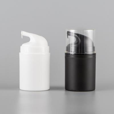 China Fashion Empty Frosted Airless Pump Bottles PET Airless Travel Lotion Pump Containers Lotion Dispenser Bottle for sale