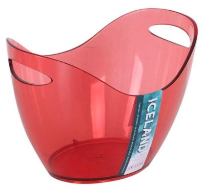 China Sustainable Price Nice New Type Stands 4 Bottle Wine Transparent High End Wholesale Ice Beer Bucket for sale