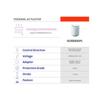 China Modern normally open thermostat hot sale wifi systems wifi Legom /close thermal actuator for sale