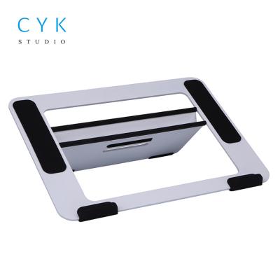 China Foldable Portable Ergonomic Height Adjustable Vertical Lightweight Laptop Table Notebook Stand for sale