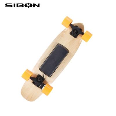 China Maple SIBON B0620114 24v 150w lithium battery hub motor 5 layers electric board skate board with wireless remote controller for sale