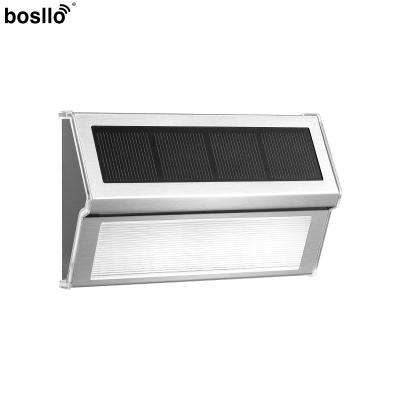 China Stainless Steel Solar Wall Lamps IP55 Waterproof Wall Mounted Solar Garden Lights for sale