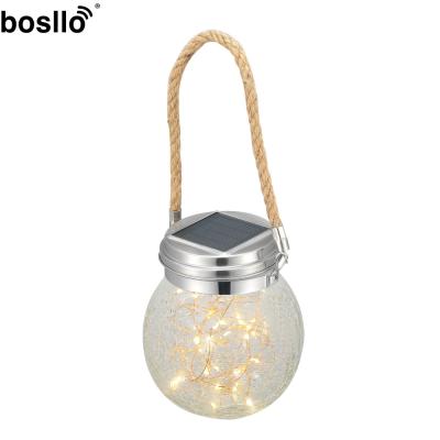 Cina IP55 cristallo impermeabile luci solari luce calda 3000k certificato CE in vendita