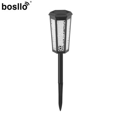 China Amber Light RGB/ White Light RGB Solar Garden Lamps 10.5*10.5*47cm Size for sale