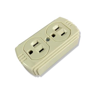 China Easy Installation Duplex Noise Socket Outlet NEMA u07 E27 USA Wall Socket Switch Outlet Electrical Outlet With Tamper Resistant Power Plug for sale