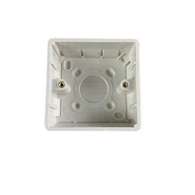 China High Performance Electrical Junction Boxes Plastic Flame-Retardant Wall Switch Socket Mounted Bottom Box for sale