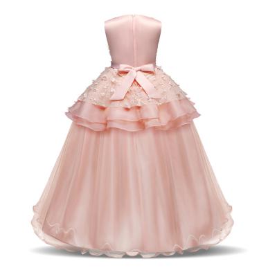 China Anti-wrinkle manufacturer of custom made elegant casual dresses 5-16 years old princess dress skirts plus size girls' dresses for sale