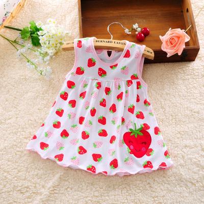 China Baby Girls 100% Cotton Washable Summer Toddler Skirt Newborn Toddler Months Clothes 12 To 18 Months Dresses Kids Clothing Baby Casual Outfits for sale