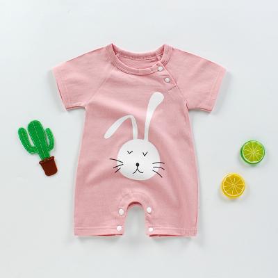 China Newborn baby boy clothes romper cotton sweat suits lovely kids designer summer clothes baby rompers luxury baby clothes for sale