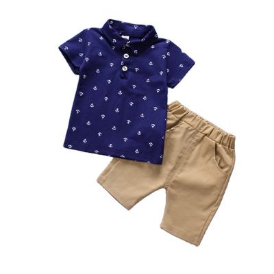 China Casual Toddler Baby Boy Casual Outfits Shorts Fashion Short Sleeve Outfits Kids Boys Clothes Sets Children Boy Summer Clothing for sale