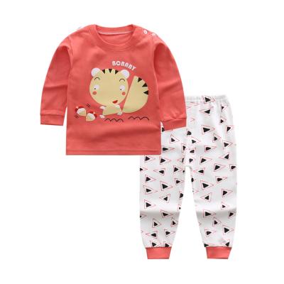 China Casual Four Seasons Can Wear Comfortable Long Sleeve Boy Girl Baby Clothing Sets Pants Children Cartoon Clothing Sets for sale