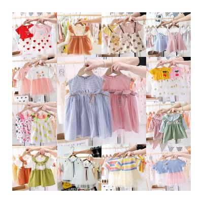 China Wholesale Multicolor Baby Girls Dress Anti-wrinkle Princess And Variety 2-9 Years Old Baby Girl Summer Toddler Mini Dress for sale