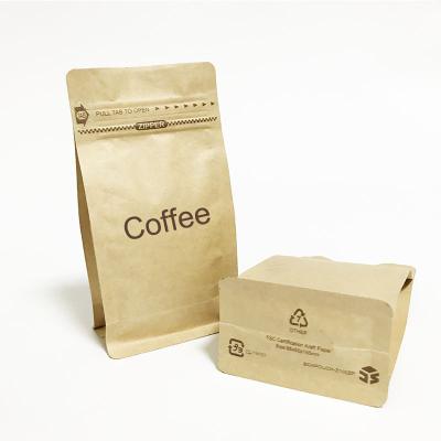 China Recyclable Plastic Bag Printing Smell Proof Ziplock Kraft Paper Packaging Bags Recyclable Frosted Custom Logo for sale