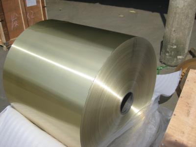 China Alloy 8079 Epoxy Golden  Color Coated Aluminum air conditioner foil for finstock with 0.152mm(0.006'') thickness for sale