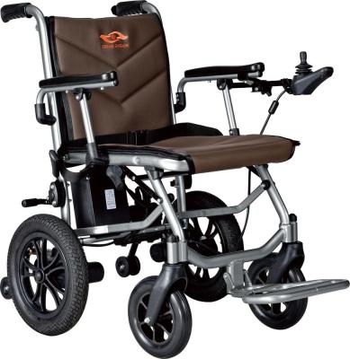 China Hot Selling Light Weight Aluminum Folding Custom Power Wheelchair 150W 25.9V Foldable L580xW340xH870 Mm Power Wheelchair for sale