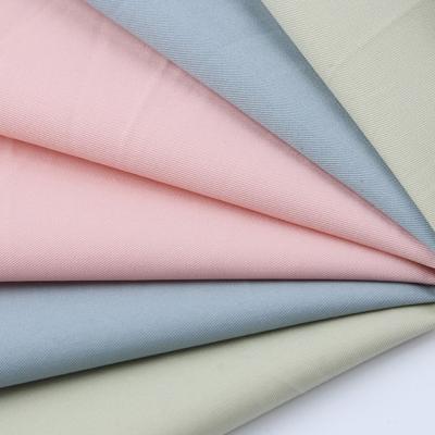 China Wholesale 50*50 Breathable Twill Soft Smooth Sensitive 100% Cotton Fabric For Casual Shirt Dress Pajamas Pants Trousers for sale