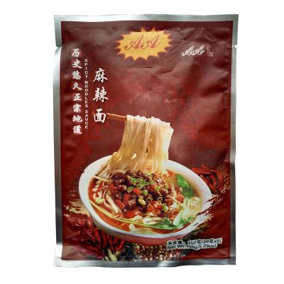 China 150g Spicy Hot Noodles Sauce, Mala Mian Noodles OEM Sichuan Sauce for sale