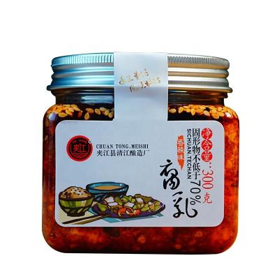 China Toufu with sauce 300g spicy spicy fermented bean curd, non-GM soybean curd, intangible cultural heritage for sale