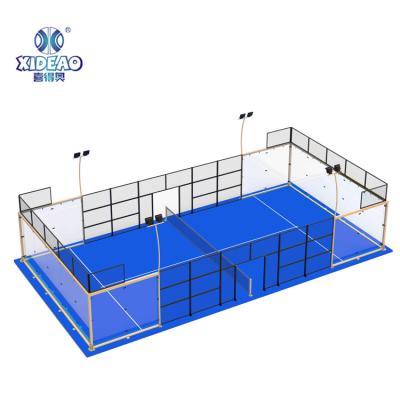 China Outdoor Panoramic Steel Pipe Purchase Padel Courts For Indoor for sale