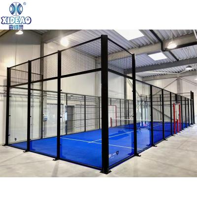 China Panoramic Steel Pipe Padel Outdoor Tennis Court Sports Paddle Tennis for sale