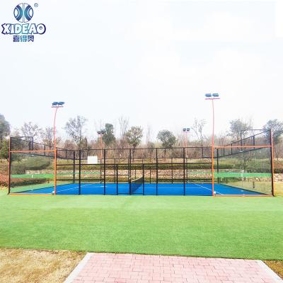 China Steel Pipe+powder Coating Outdoor Znic Padel Court Padel Tennis Court Manufacturer for sale