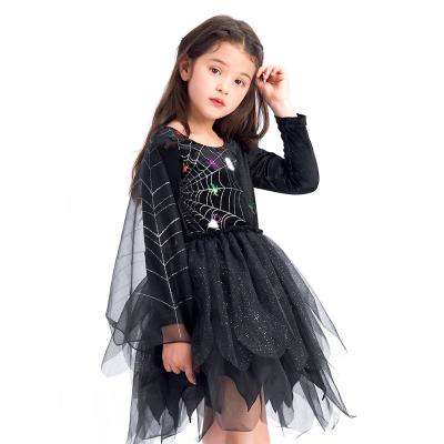 China Cosplay TV costume and movie costumes Halloween Halloween carnival party Cosplay costume for girls, kids black witch costume for sale