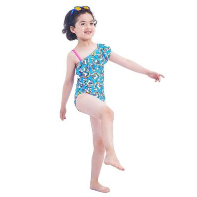 China Kids Breathable Flamingo Bikini Girls Rainbow Butterfly Hawaiian Swimwear for sale