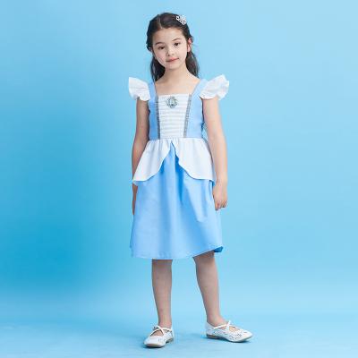 China Girls Washable Princess Cinderella Princess Dress Disney Dress Girls for sale