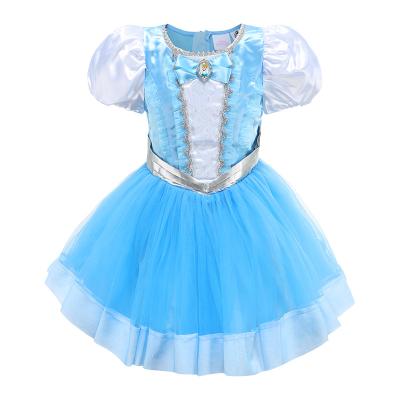 China Girls Washable Princess Cinderella Princess Dress Disney Dress Girls for sale