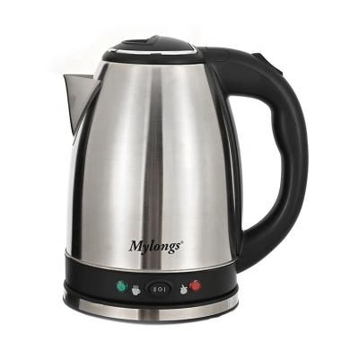 China 360 Degree Base Rotation Mylongs 2020 New Design Electric Appliances 2L Stainless Steel Electric Kettle for sale