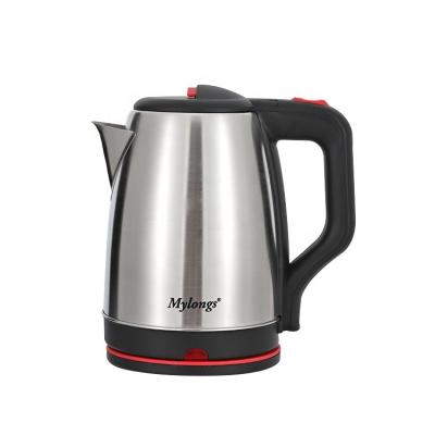 China Factory Sale Mylongs Base 360 ​​Degree Rotation Frosted 201 Stainless Steel 2.0L Electric Kitchen Quick Heat Electric Kettle for sale